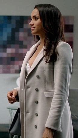 WornOnTV: Rachel’s white coat on Suits 